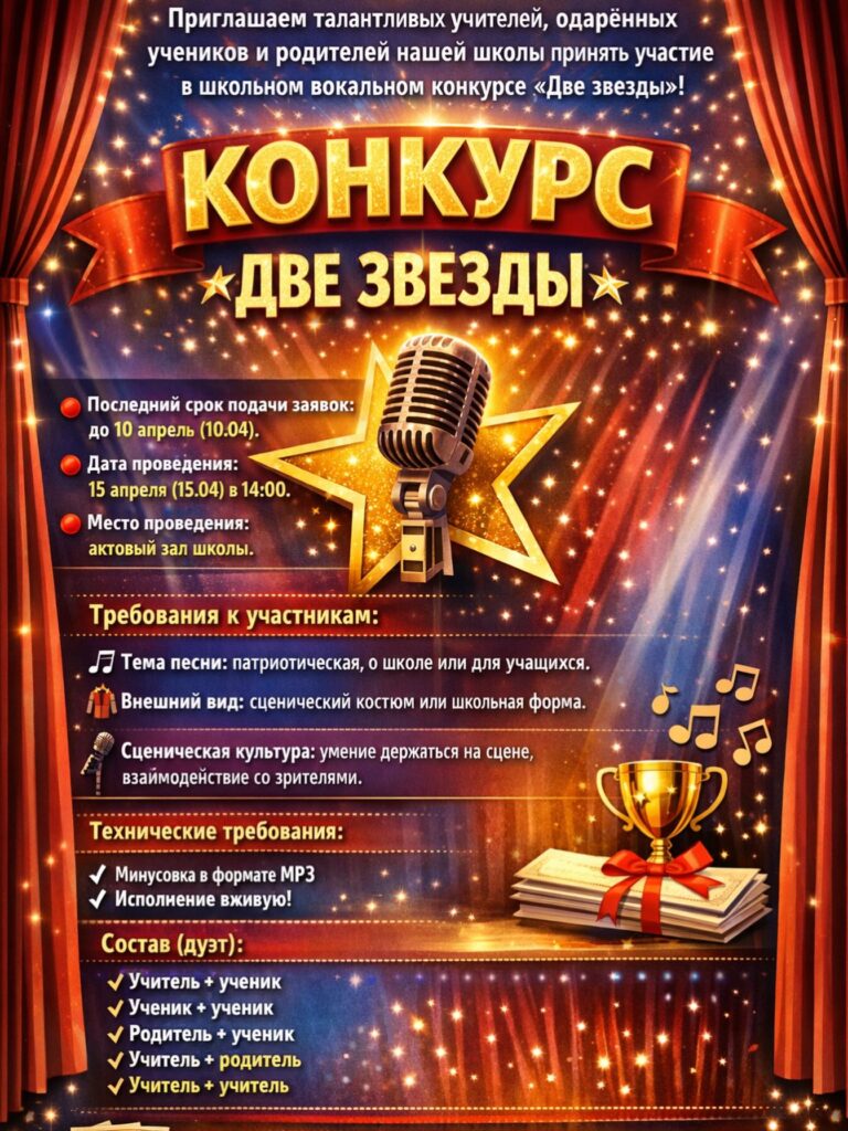 Приглашаем на конкурс “Две звезды”